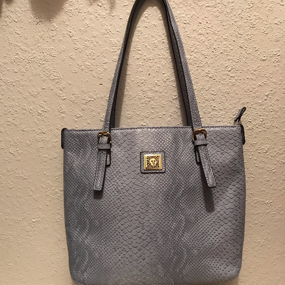 Anne Klein blue shimmer purse